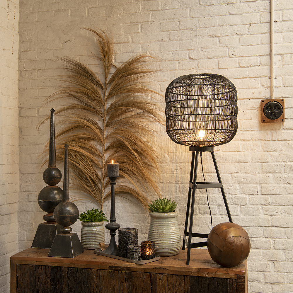 Decoratie Ornament 89 Cm Zwart Ijzer-image