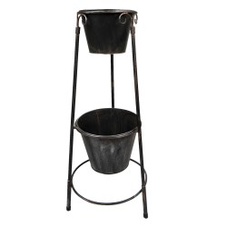 Clayre & Eef Fioriera 79 cm Nero Ferro