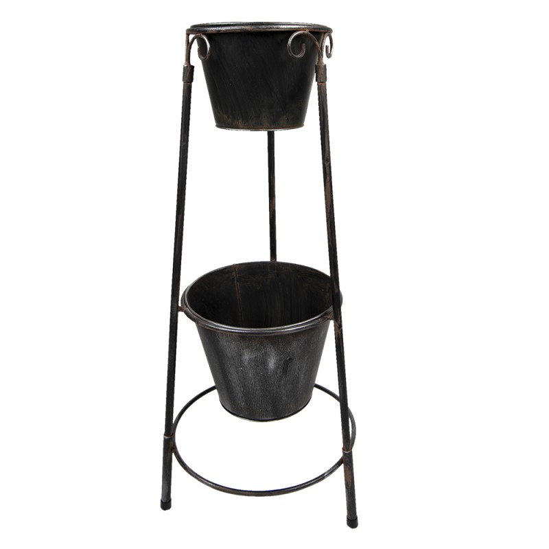 Clayre & Eef Planter 79 cm Black Iron