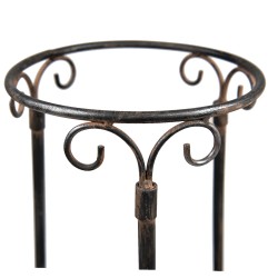 Clayre & Eef Fioriera 79 cm Nero Ferro