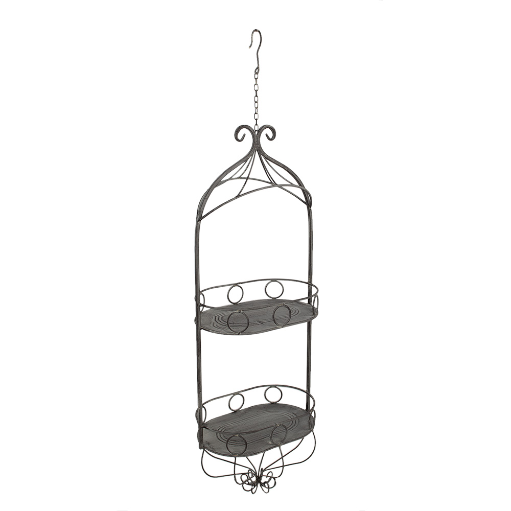 Planthouder 33X24X91/108 Cm Grijs Ijzer-image