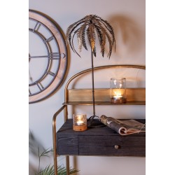 Clayre & Eef Decoration Palm 73 cm Gold colored Black Iron