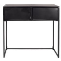 Clayre & Eef Side Table 80x33x80 cm Black Iron Rectangle