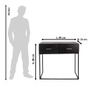 Clayre & Eef Side Table 80x33x80 cm Black Iron Rectangle