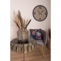 Clayre & Eef Table d'appoint Ø 57x66 cm Couleur cuivre Fer Verre