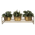 Clayre & Eef Supporto per piante 63x19x16 cm Color oro Ferro