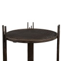 Clayre & Eef Tavolino 42x41x89 cm Marrone Ferro Rotondo