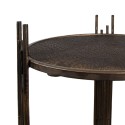 Clayre & Eef Tavolino 42x41x89 cm Marrone Ferro Rotondo