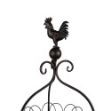 Clayre & Eef Scaffale con due cestini  Ø 26x72 cm Nero Ferro Pollo