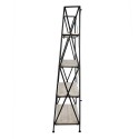 Clayre & Eef Stellingkast  60x41x181 cm Zwart Bruin Hout Ijzer