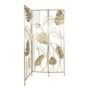 Clayre & Eef Room Divider 124x2x181 cm Gold colored Iron Leaves