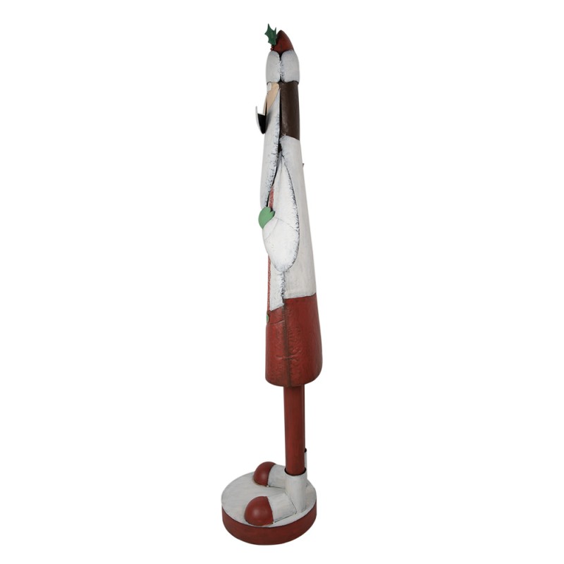 Clayre & Eef Beeld Kerstman 206 cm Wit Ijzer