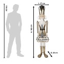 Clayre & Eef Figur Nussknacker 165 cm Goldfarbig Eisen