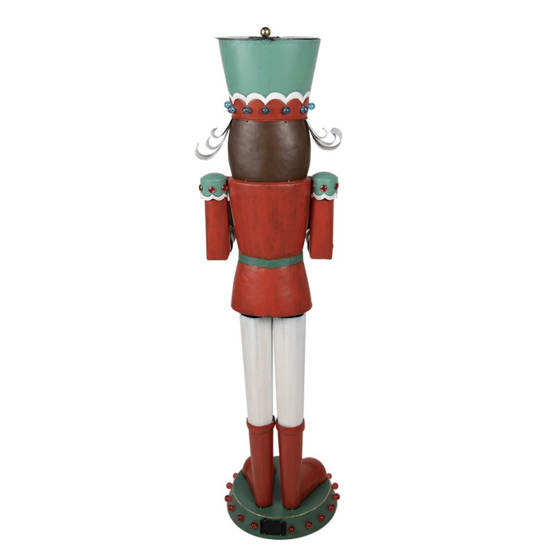 Clayre & Eef Figurine Casse-noisette 129 cm Rouge Fer