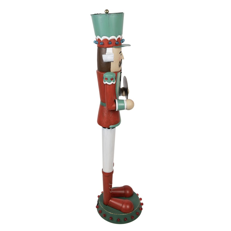 Clayre & Eef Figurine Casse-noisette 129 cm Rouge Fer