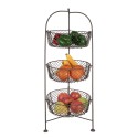 Clayre & Eef Mandenrek  Ø 28x80 cm Bruin Ijzer Rond