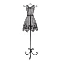 Clayre & Eef Manichino da vetrina 43x34x149 cm Nero Ferro