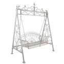 Clayre & Eef Schommelbank  173x96x213 cm Wit IJzer
