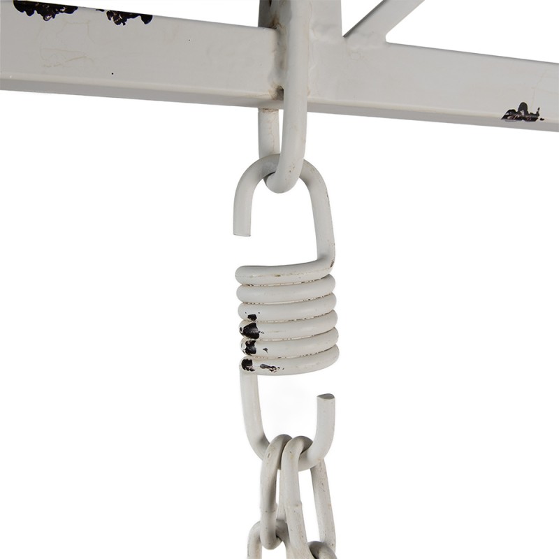 Clayre & Eef Schommelbank  173x96x213 cm Wit IJzer