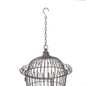 Clayre & Eef Décoration de cage Ø 36x47 cm Marron Gris Fer