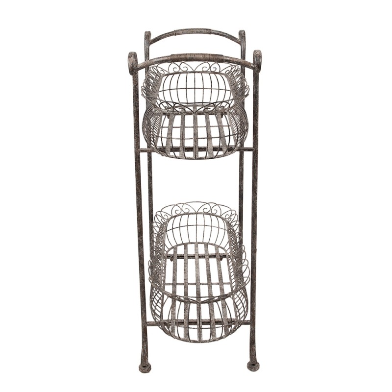 Clayre & Eef Plant Holder 69x30x82 cm Brown Iron