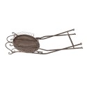Clayre & Eef Sedia da giardino 49x49x95 cm Marrone Ferro