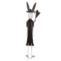 Clayre & Eef Statuetta decorativa Coniglio 88 cm Bianco Rosa  Ferro