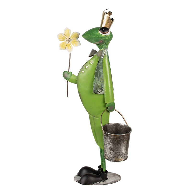 Clayre & Eef Figurine décorative Grenouille 67 cm Vert Fer