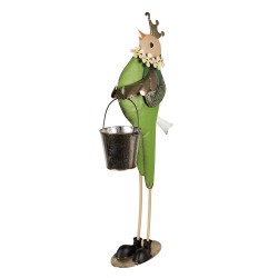 Clayre & Eef Decoratie Beeld Vogel 83 cm Groen IJzer