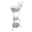 Clayre & Eef Lavabo decorativo 48x42x108 cm Bianco Marrone  Ferro