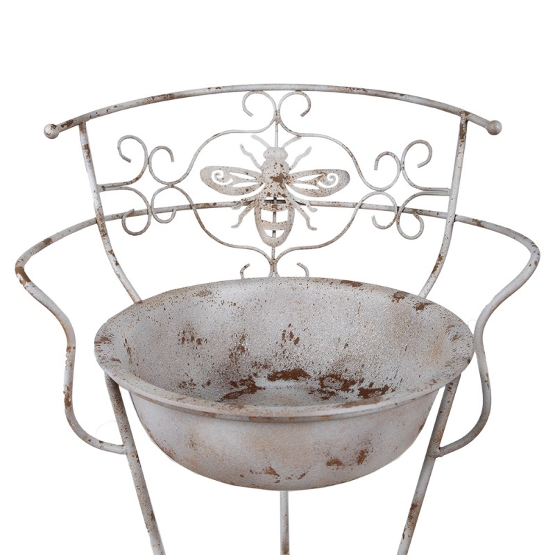 Clayre & Eef Lavabo decorativo 48x42x108 cm Bianco Marrone  Ferro
