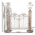 Clayre & Eef Garden gate 164x40x172 cm White Brown Iron