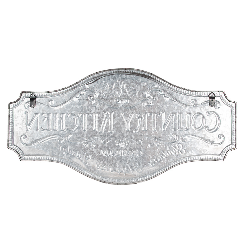 Wanddecoratie 60X30 Cm Zwart Ijzer Kippen-image