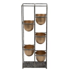 Clayre & Eef Fioriera 80 cm Color oro Nero Metallo