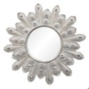 Clayre & Eef Mirror Ø 54 cm Grey Iron Round Ice Star