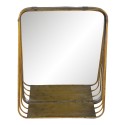 Clayre & Eef Spiegel 26x32 cm Kupferfarbig Metall