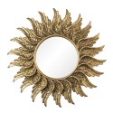 Clayre & Eef Specchio Ø 47 cm Color oro Plastica Rotondo Ali