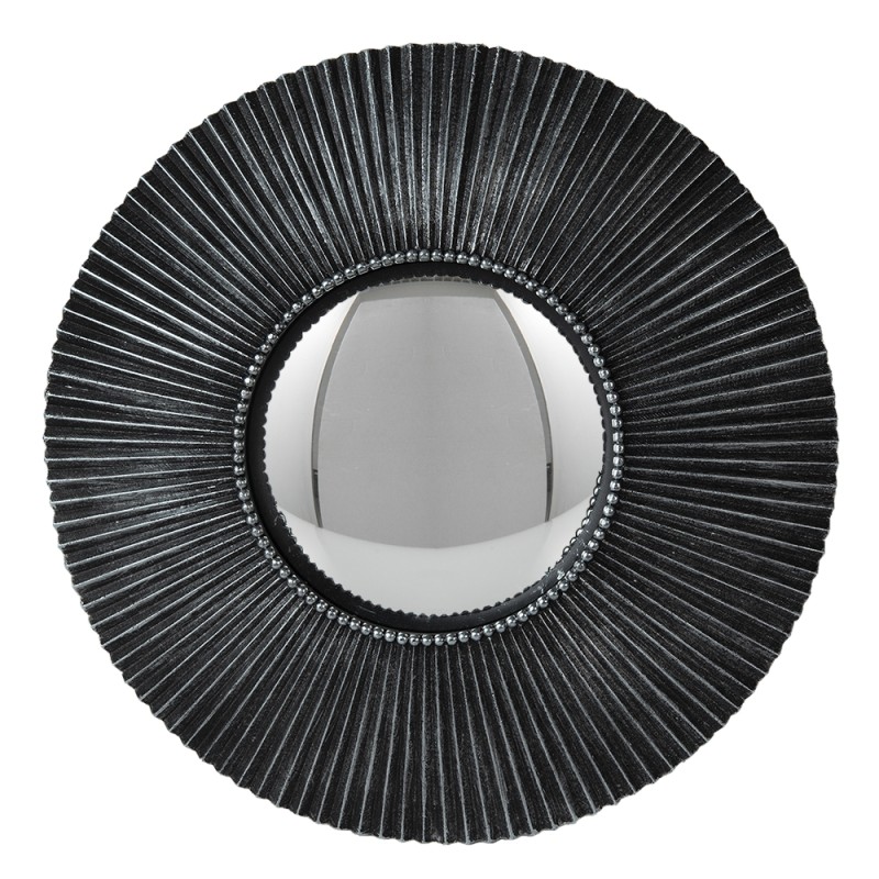 Clayre & Eef Miroir Ø 29 cm Gris Plastique Rond