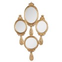 Clayre & Eef Spiegel 28x49 cm Goldfarbig Kunststoff