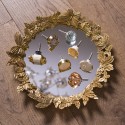Clayre & Eef Specchio Ø 34 cm Color oro Poliresina Rotondo