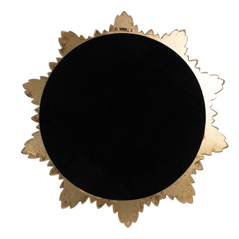 Clayre & Eef Miroir Ø 51 cm Couleur or Plastique
