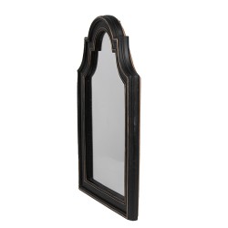 Clayre & Eef Spiegel 15x2x25 cm Bruin Zilverkleurig Kunststof Glas Rechthoek