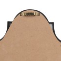 Clayre & Eef Spiegel 15x2x25 cm Braun Silberfarbig Kunststoff Glas Rechteck
