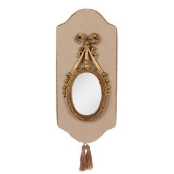 Clayre & Eef Spiegel 20x2x44 cm Beige Goldfarbig Kunststoff Glas