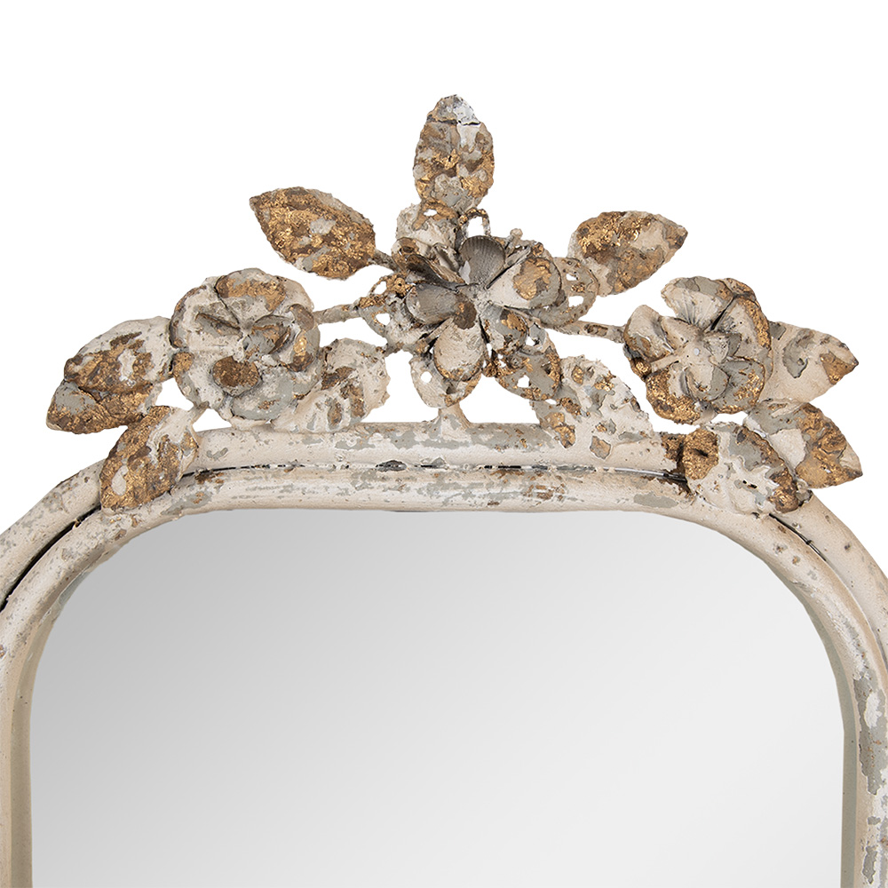 Tafelspiegel 25X6X48 Cm Beige Metaal-image