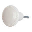 Clayre & Eef Deurknop  Ø 4 cm Beige Keramiek Rond