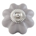 Clayre & Eef Türknauf Ø 4 cm Grau Keramik