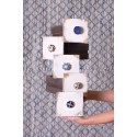 Clayre & Eef Deurknop Ø 4x3 cm Rood Groen Keramiek Bladeren