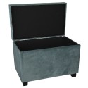Clayre & Eef Pouf 60x36x43 cm Grün Holz Rechteck