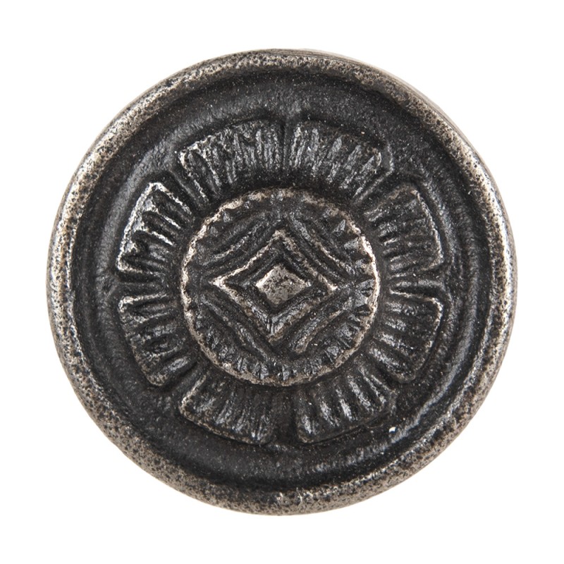 Clayre & Eef Pomello Ø 4 cm Grigio Ferro Rotondo